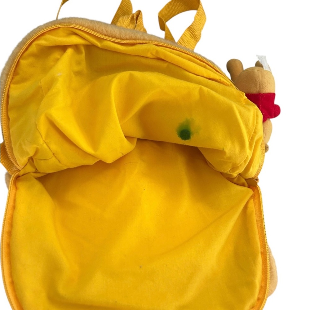 VTG Walt Disney World Winnie the Pooh 3D Plush Backpack w/Pooh Charm FLAWS READ - Picture 11 of 14